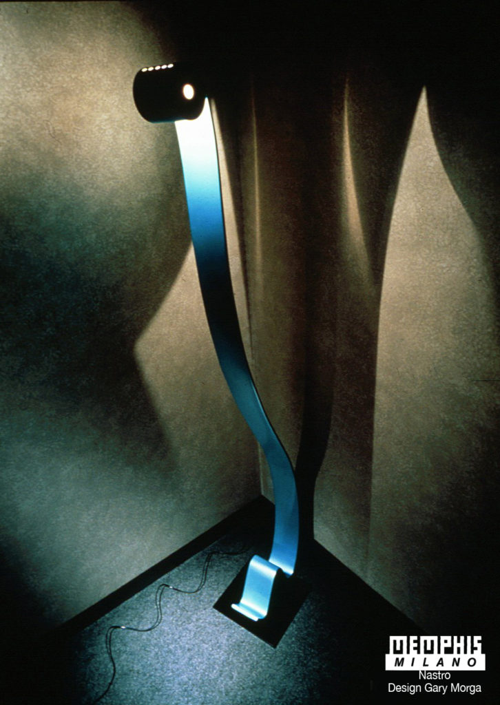 Nastro floor lamp, Gary Morga, Memphis Milano.