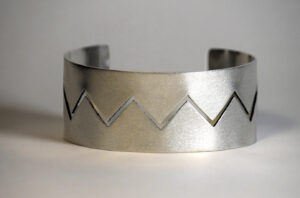 Silver cuff bracelet Gary Morga