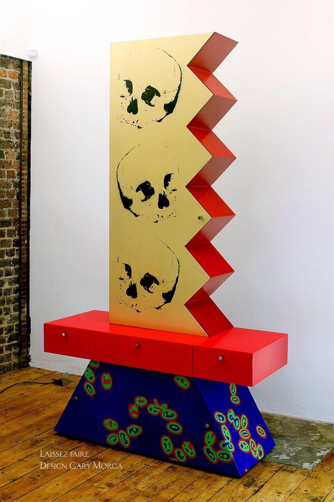 furniture design, cupboard, cocktail cabinet, postmodern design, radical design, memphis style,